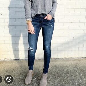 Time and Tru Dark Blue Skinny Jeans